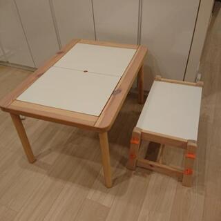 IKEA イケア 子供用 収納付き テーブル & ベンチ フリサット FLISAT デスク

の画像