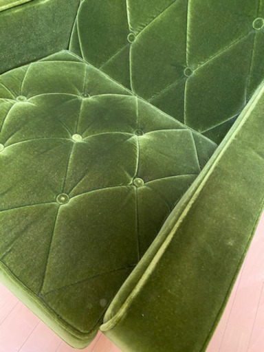 カリモク60 ★ロビーチェア　モケットグリーン