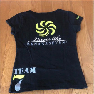 バナナセブンブラックTシャツの画像