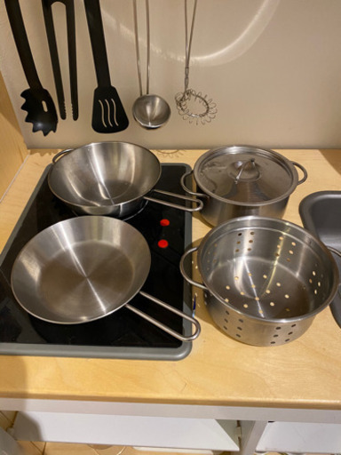 【値下げ】IKEA子供用キッチンDUKTIGとままごとグッズ全てまとめて！