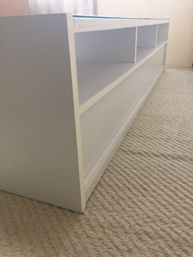 受付停止 ホワイト 完成品 美品高級AV テレビボード 