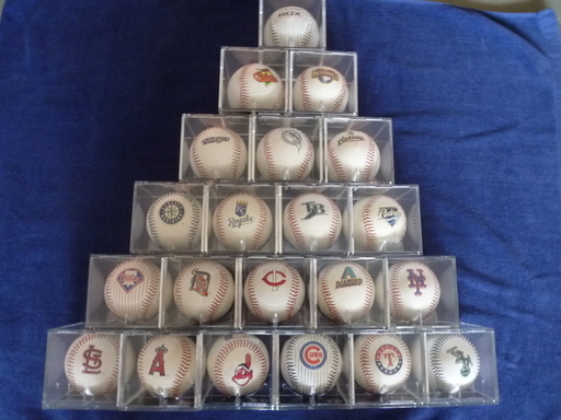 アメリカメジャーリーグＭＬＢ公認ボール各21チーム