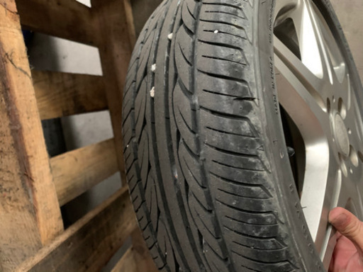 15インチ　アルミタイヤ　皮つき　165/50R15