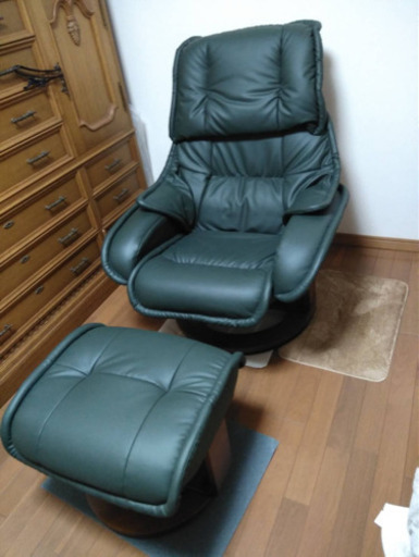 ジャパネットタカタ　リクライニングチェア 『プリメーラ』 ダークグリーン