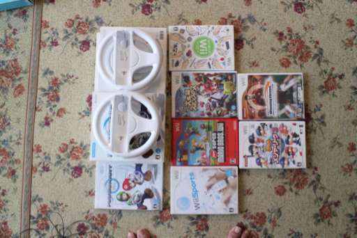 Wii各種ソフト+Wii本体　有線LAN接続キット