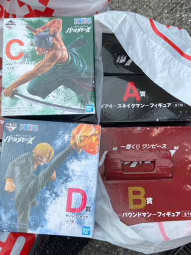 早7月4日限定！　一番くじ　ワンピース　バトルメモリーズ　A、B、C、Dセット！　おまけ付き