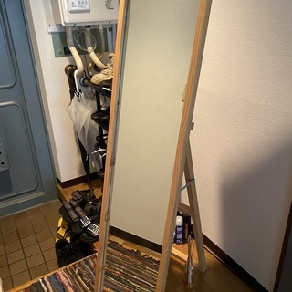 【おゆずり】部屋にすっきりなじむ姿見