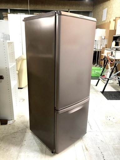 札幌近郊　送料無料　2016年製　極上超美品　Panasonic 168L! 大きめ2ドア LED照明 冷蔵庫【NR-B178W-Ｔ】