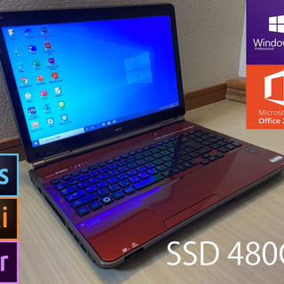 高スペックi7・高速起動SSD・ブルーレイ搭載☆Mオフィス201...