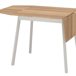 ★ 無料 ★ IKEA PS 2012 ドロップリーフテーブル, 竹, ホワイトの画像