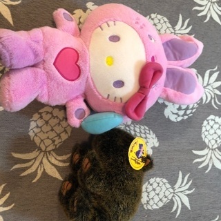貰って下さい！キティーちゃんとウォンバットのぬいぐるみ