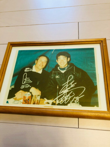 プロ野球開幕！松坂大輔投手×王貞治氏　サイン入り写真