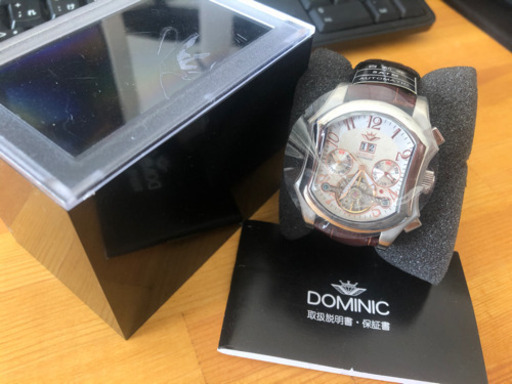 早い者勝ち！！　DOMINIC 自動巻　腕時計　レザー　新品