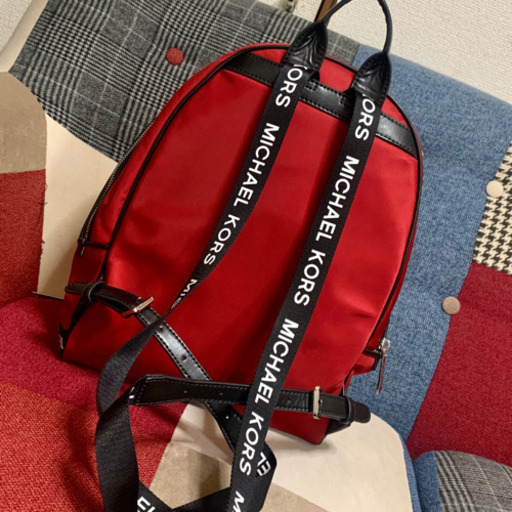 マイケルコース リュック 赤