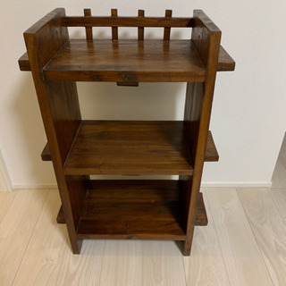 バリ家具の3段棚