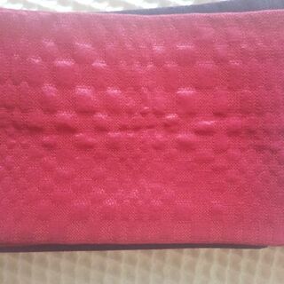 浴衣用帯　赤　紫　リバーシブルの画像