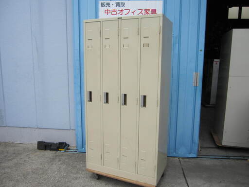 4人用更衣ロッカー　　ニューグレー