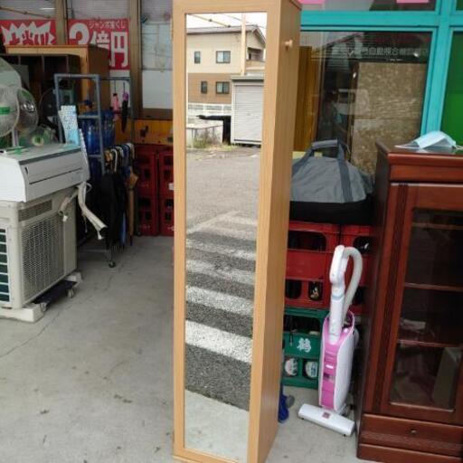 姿見　収納　鏡　すき間収納