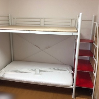 値下げ　ロフトベッド　階段付き　ソファーベッド　二段ベッド