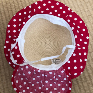 美品　48cm 水玉帽子の画像