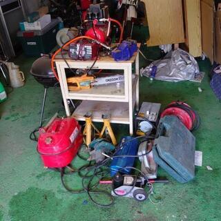 DIY コンプレッサー 溶接機 研磨 円ノコ  うま 作業台 万力