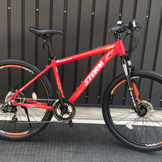 新売切■半額!!アビリティストーム275◇ハードテイルＭＴＢ ディスクブレーキ レッド27.5◇１台限り