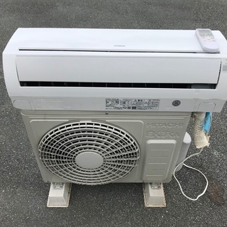 美品　HITACHI　日立　白くまくん　約6畳用　冷房:～9畳　2.2kW　クーラー　2015年製　RAS-A22D 