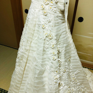 ❣️最終値引❣️ X ウエディングドレス中古 アイボリーの画像