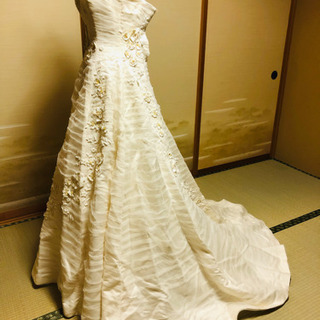 ❣️最終値引❣️ X ウエディングドレス中古 アイボリー