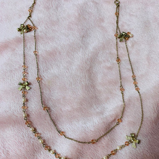 値下げしました☆ リボン🎀パーツ付ネックレスの画像