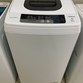 洗濯機 日立 HITACHI NW-5WR 2016年製 5.0kg 中古品