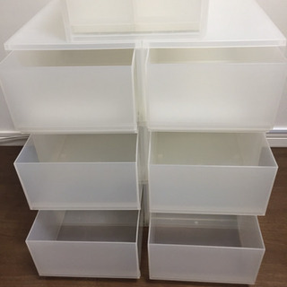 無印 収納  ポリプロピレンケース 7個セットの画像