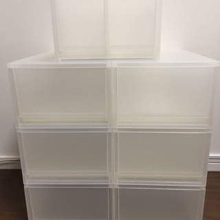 無印 収納  ポリプロピレンケース 7個セットの画像