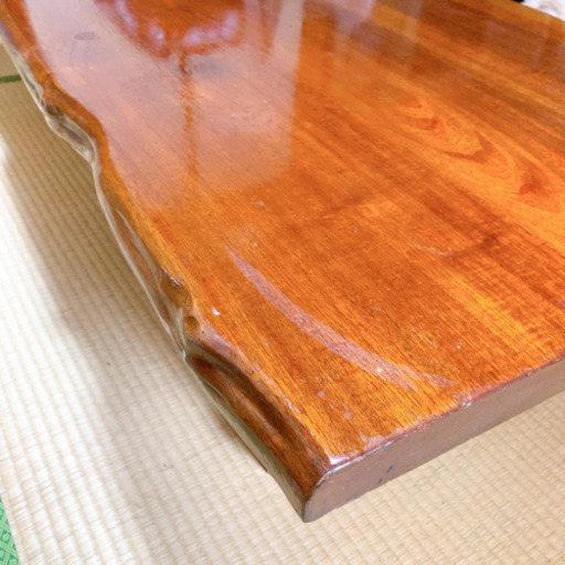 1枚板木製和風テーブル中古