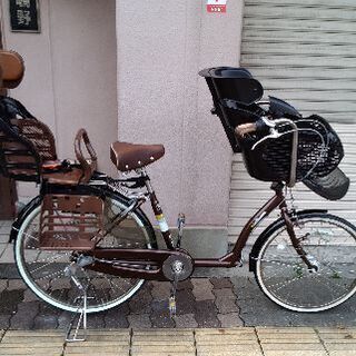 Culla 子供乗せ自転車(前/22吋x後/26吋) 内装3段/LEDオート/ブラウンｘブラック
