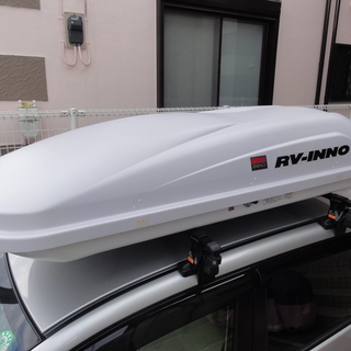inno ルーフボックス BR764ライトグレー 中古 左開き ルーフBOX 小型車用