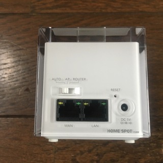 au 無線LANルーター HOME SPOT CUBE（ホームスポットキューブ）11n対応  未使用開封品の画像