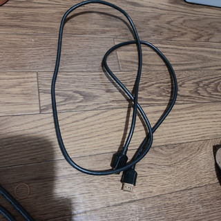 無料　譲　HDMIケーブルとテレビ線のセット　1mくらい　ブラック