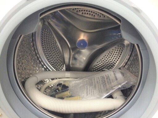 J346 5か月保証付き！IRIS OYAMA アイリスオーヤマ ドラム式洗濯機 HD71-W/S 7.5kg ホワイト/シルバー 左開き 2019年製 クリーニング 動作確認済み