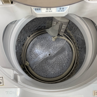 シャープ 7kg洗濯機 2019年製 ES-SH7C-N