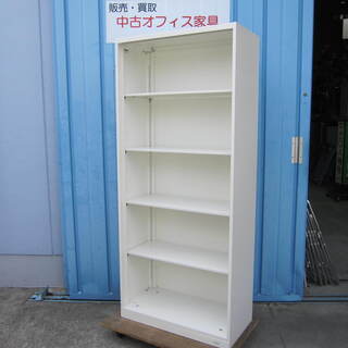 オープン書庫　ホワイト　オカムラ製ビラージュ　ホワイト　8ＶＳ1...