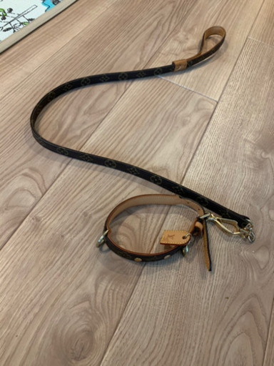 【終了】ルイヴィトン　ハーネス　首輪　犬