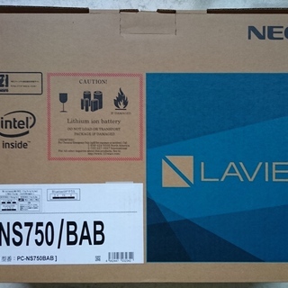 新品 未使用 NEC ノートパソコン NS750/BABの画像
