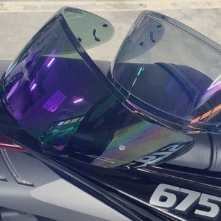 中古美品＊傷なし＊4回使用＊SHOEI Z-7(Z7)用ミラーシ...