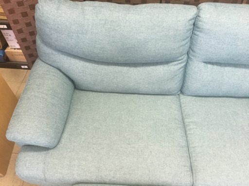 【中古品】ニトリ　ソファー　2人掛け　オットマン付き　美品