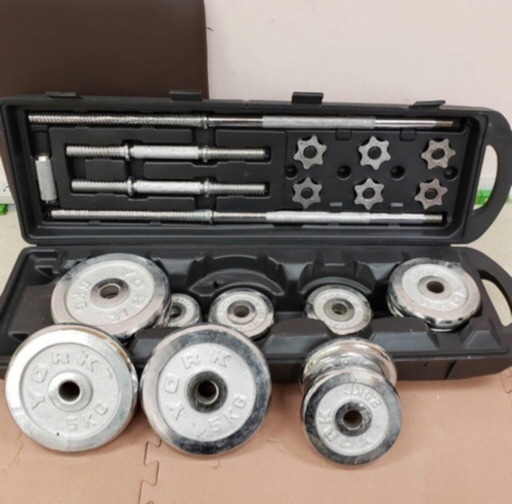 ダンベル50キロセット、プレート計135キロ