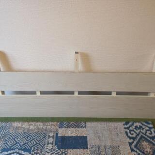 ニトリ ベッドフレーム 白 ダブル～クイーンの画像