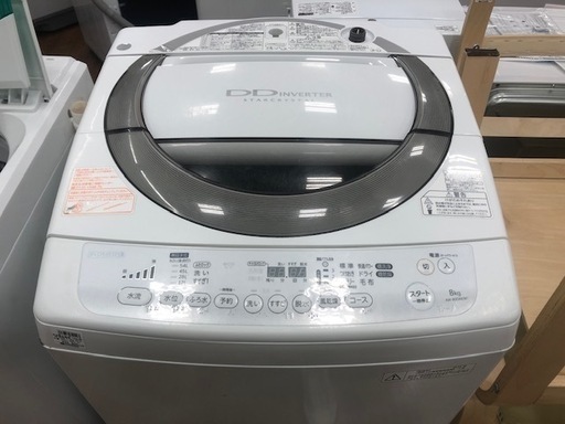 6ヶ月動作保証付　TOSHIBA　全自動洗濯機　8.0kg　2014年製【トレファク所沢店】