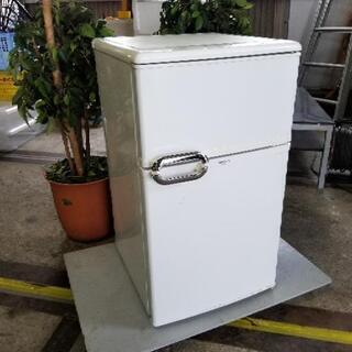  【 3.000円 冷蔵庫 】　MORITA モリタ アメリカンな雰囲気 メッキハンドル  小型なのでお部屋も広々の画像
