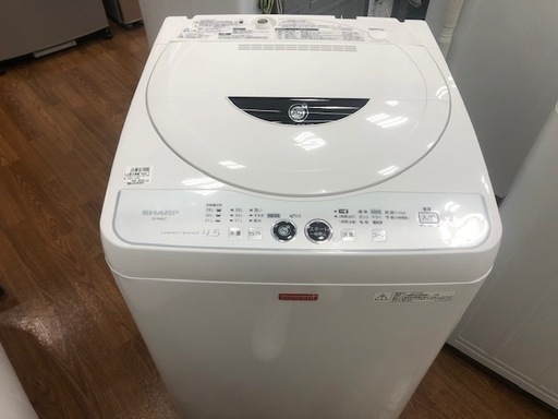 6ヶ月間の保証付　SHARP　全自動洗濯機　4.5kg　2012年製【トレファク所沢店】